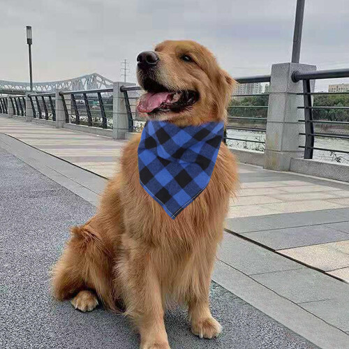 Κλασικές σαλιάρες για σκύλους Buffalo Plaid Pettriangle Circle Κόκκινες Πράσινες Pre 2