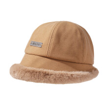Dame varm ull cloche-hatt ensfarget bøttehatter vinter tykk bøttehatt til