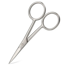 Chirurgische Edelstahlschere, gerade, dünne Klingen, sterile Pflege