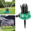 Tête d'arrosage à angle réglable, rotation à 360 degrés, irrigation complète 3