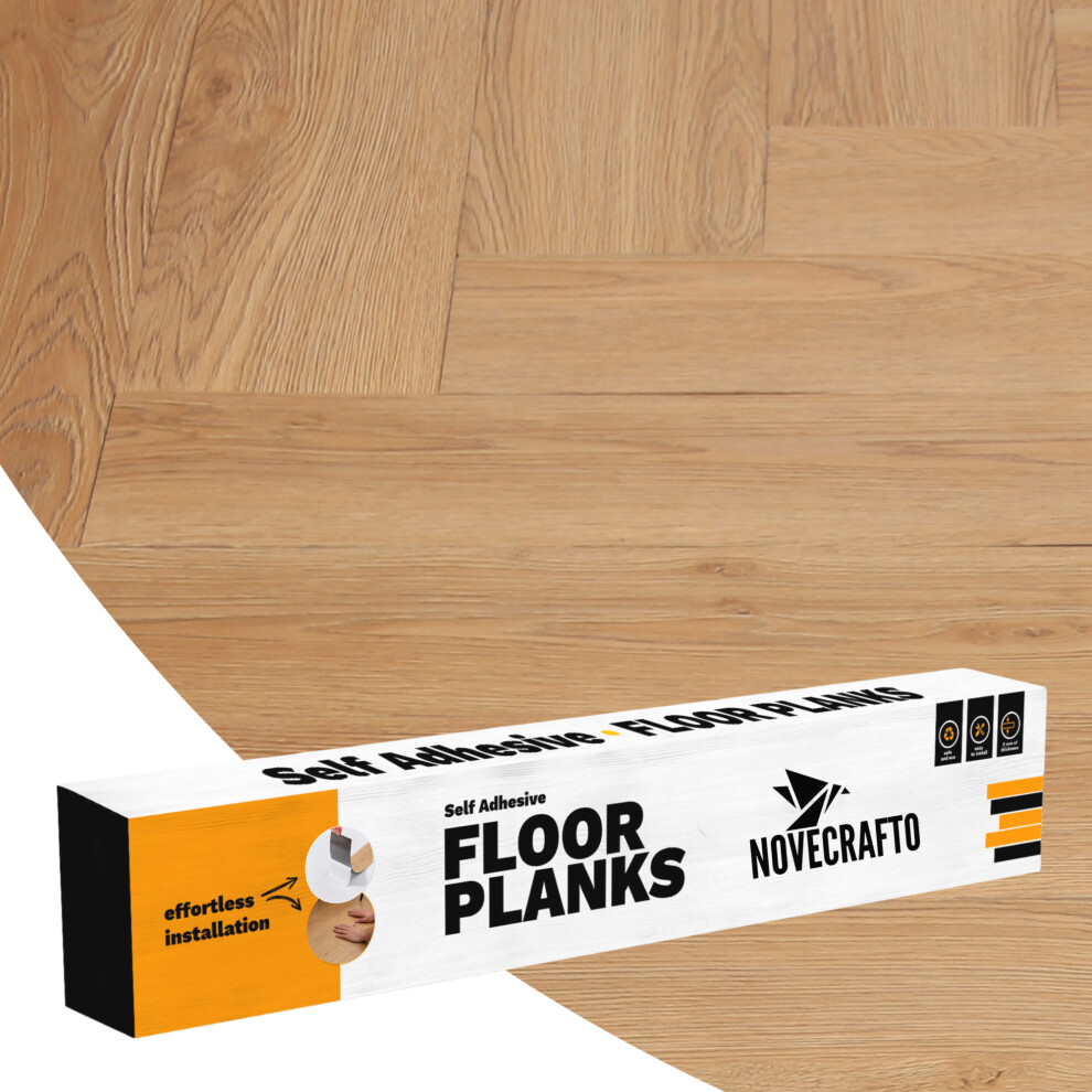(Beige, 7) Self Adhesive Floor Planks (91.4X15.2cm) - Peel And Stick Vinyl Flooring 5061064152420