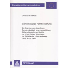 Gemeinnuetzige Familienstiftung Die Grenzen der steuerlichen Gemeinnue