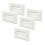 5 Pack Brush Wall Plate Cable Pass Through, Single Gang Decorator Wall Cover for Low Voltage Cables, Cable Management 1