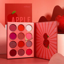 Ultra Pigmented And Blending Bright Dark Hot True Red Eye Shade 12 Color,velvet Matte Shimmer Texture Warm Fall Sunset Eye Shadow Pallet