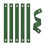 (6pcs Black) Garden Tree Support Strap Green Nylon Grommet Tie Windproof Tree Binding Belt Adjustable Plant Fixing Strap for Yard 1