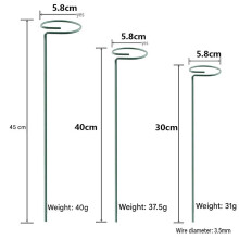 (5pcs 40cm) Plant Support Stakes Anti‑Lodging Flower Fixing Rod Potted Vine Climbing Support Frame for Garden Horticulture