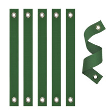 (6pcs Olive green) Garden Tree Support Strap Green Nylon Grommet Tie Windproof Tree Binding Belt Adjustable Plant Fixing Strap for Yard