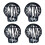 (4pcs) Black Plastic Eave Net Drain Strainer, Round Drain Filter Cover, Anti-Clogging Sink Drain Protector for Kitchen Bathroom 2