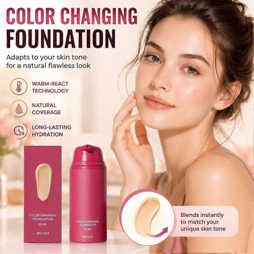 Color Changing Foundation,Temperature-sensitive Color-changing Foundation-30g 1