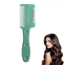 (1pcs, green) Thickened Thinning Comb For Bangs Thinning Household Vintage HairClipper, U1C3