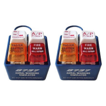 (2pcs, Blue) Airplane Emergency Alert Keychain