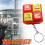 (2pcs, red+blue) Airplane Emergency Alert Keychain 5