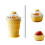 (1pcs, Yellow) Foldable Silicone Ice Cube Mold, Food-grade Ice Making Cup 1