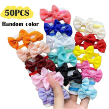 Candy Color Towel Loop Children's Bow Hair Tie Korean Cute Elastic Hair Band Cute Baby Hair Accessories