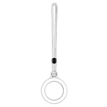 (white/one szie) Double-Sided Magnetic Phone Lanyard Phone Holder Base Storage Ring Anti-Loss Fashion Bag Clip Car Mount For MagSafe For iPhone 17