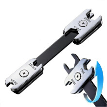 (Opening/One size) Manual Plum Blossom Dual-Use Adjustable Wrench Portable Multi-Specification 360 Degree Rotatable Eight-In-One Adjustable Wrench