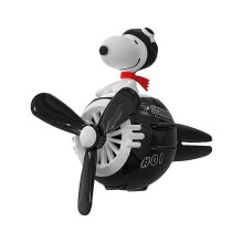 (One size, Black Dog) Cute Cartoon Car Air Freshener, Vent Mount Car Perfume