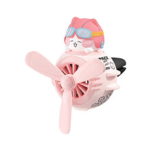 (One size, Pink Hat) Cute Cartoon Car Air Freshener, Vent Mount Car Perfume