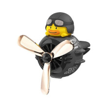 (One size, Black Duck) Cute Cartoon Car Air Freshener, Vent Mount Car Perfume