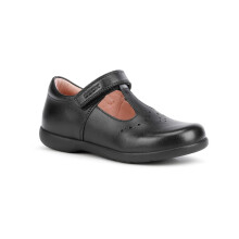 (, ) Geox Naimara Leather Girl's Black Shoes