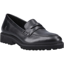 (, ) Hush Puppies Grazia Leather Girl's Black Loafers