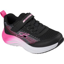 (, ) Skechers Elite Sport Pulse Girl's Black/Hot Pink Trainers