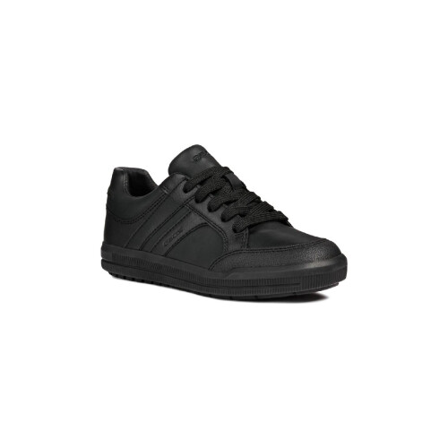 Geox (, ) Geox J Arzach B. D Leather Boy's Black Trainers
