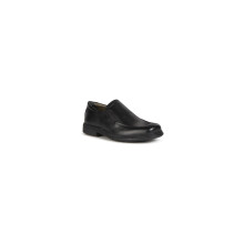 (, ) Geox Jr Federico Leather Boy's Black Loafers