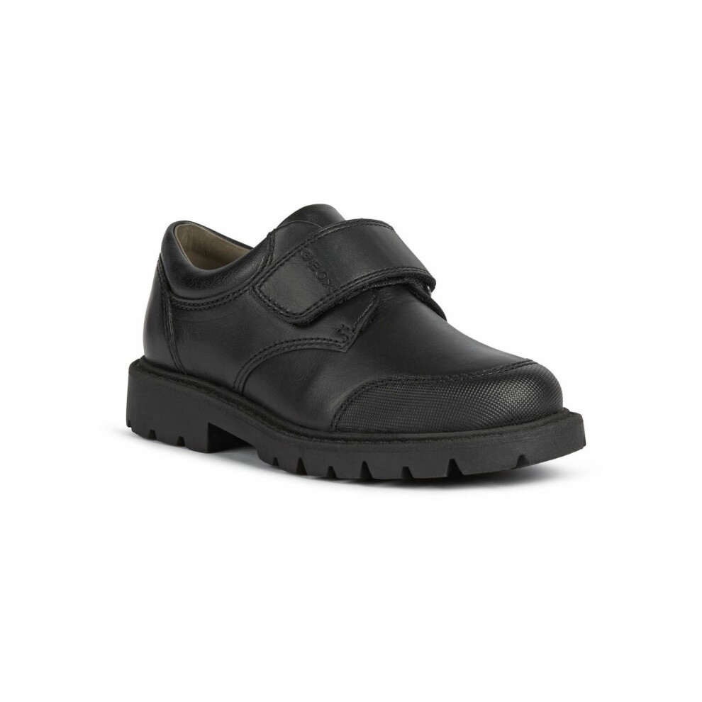 Geox (, ) Shaylax Leather Boy's Black Shoes - Image 3