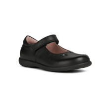 (, ) Geox Naimara Leather Girl's Black Shoes