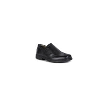 (, ) Geox Jr Federico Leather Boy's Black Loafers