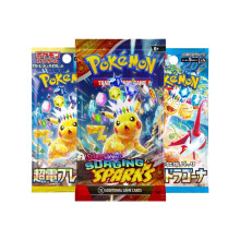 Pokemon Cards Surging Sparks, English + Japanese - Booster Bundle including 3 Pokemon Booster Packs