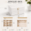 Large Lockable PU Leather Jewellery Organiser Box 6