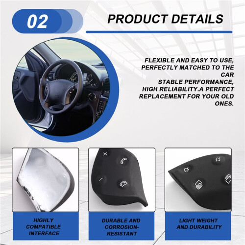 A2038701451 Car Steering Wheel  Button for - C Class W203 2001-2007 2