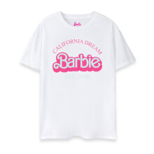 (X-Large) Barbie Short Sleeved T-Shirt (Womens White)
