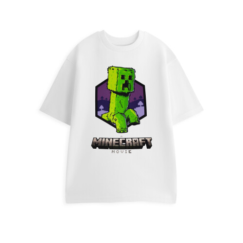 Minecraft (Medium) Minecraft Short Sleeved T-Shirt (Mens White)