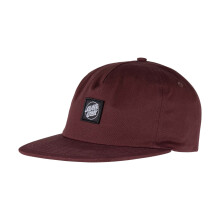 (One Size, Dark Plum) Santa Cruz Mens Cruz Label Snapback Baseball Cap