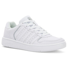 (UK 12, White/Grey) K-Swiss Mens Court Palisades Trainers