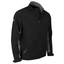 (S, Caviar) Callaway Golf Mens Premium SwingTech Water Resistant Golf Wind Jacket