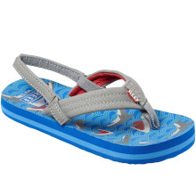 (4KTO5K UK, Blue Shark) Reef Boys Little AHI Strappy Sandals