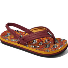 (2K-3K UK, Red Dino) Reef Boys Little AHI Strappy Sandals