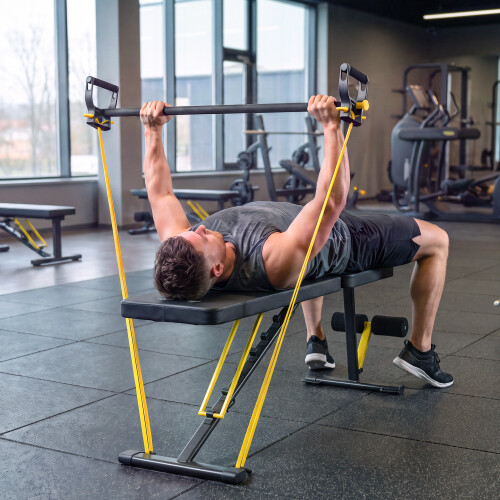 SPORTNOW Adjustable Foldable Weight Bench with 7 Backrest Positions 1