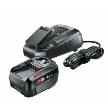 Bosch Battery And Charger Starter Set PBA 18V 1 x 4Ah Li-ion For Garden Tools - Refurbished