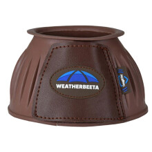 (9cm x 42cm, Brown) Weatherbeeta Tough Tec Prime Rubber Horse Bell Boots (Pack of 2)