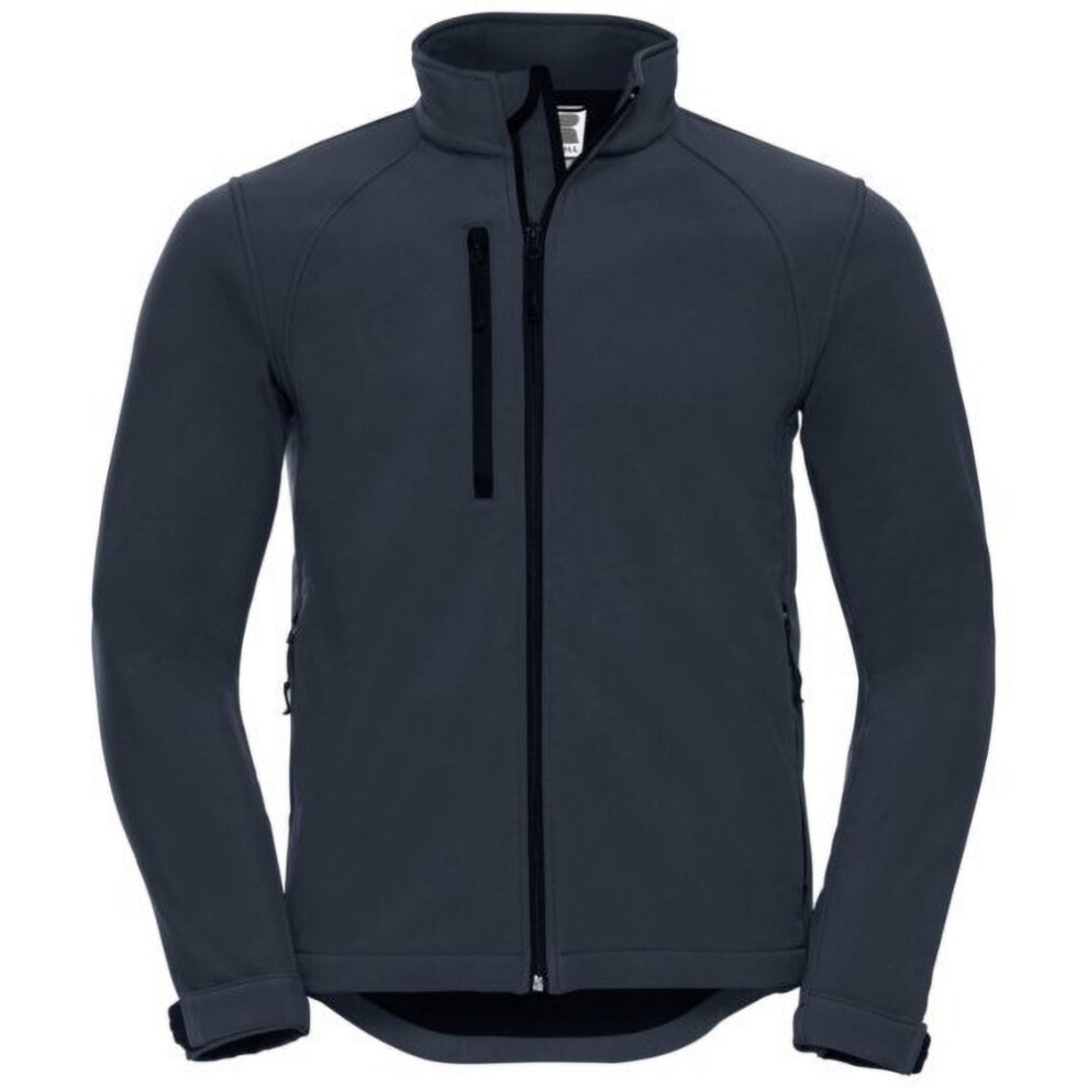 Russell (2Xl, French Navy) Mens Water Resistant & Windproof Softshell Jacket