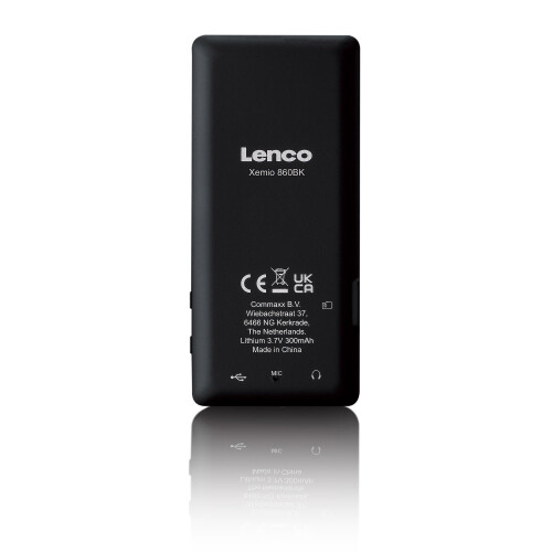 MP3/MP4-speler met Bluetooth, 8 GB geheugen, zwart