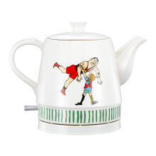Draadloze keramische waterkoker, 0,8 liter, Pippi Circus design