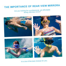 Espejo Retrovisor de Buceo de 360, Ajustable, con Correa para Colgar, Accesorio de Buceo.