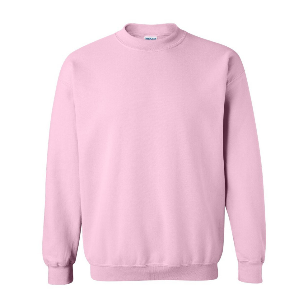 Gildan (M, Light Pink) Heavy Blend Unisex Adult Crewneck Sweatshirt