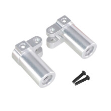 Kit de Coupelle D'Essieu Arrière de Mise à Niveau de Voiture RC pour Pièces de Mise à Niveau de Voiture RC 1/12 MN128 MN86 G500 Argent